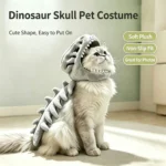 Disfraz de Dinosaurio para Gatos y Perros – Traje Suave con Diseño de Esqueleto - imagen 9