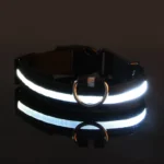 Nylon LED Night Safety Flashing Glow In The Dark Dog Leash Dogs Luminous Fluorescent Pet Dog Collar - imagen 10