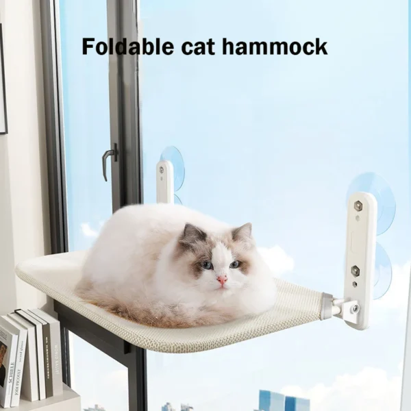 Hamaca para gatos de ventana con ventosas