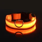 Nylon LED Night Safety Flashing Glow In The Dark Dog Leash Dogs Luminous Fluorescent Pet Dog Collar - imagen 11