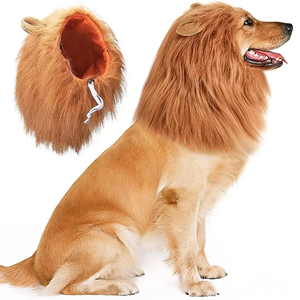 Disfraz de León para Perro – Melena para Perros Medianos y Grandes