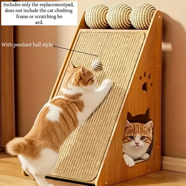 Rascador de sisal para gatos con pelota