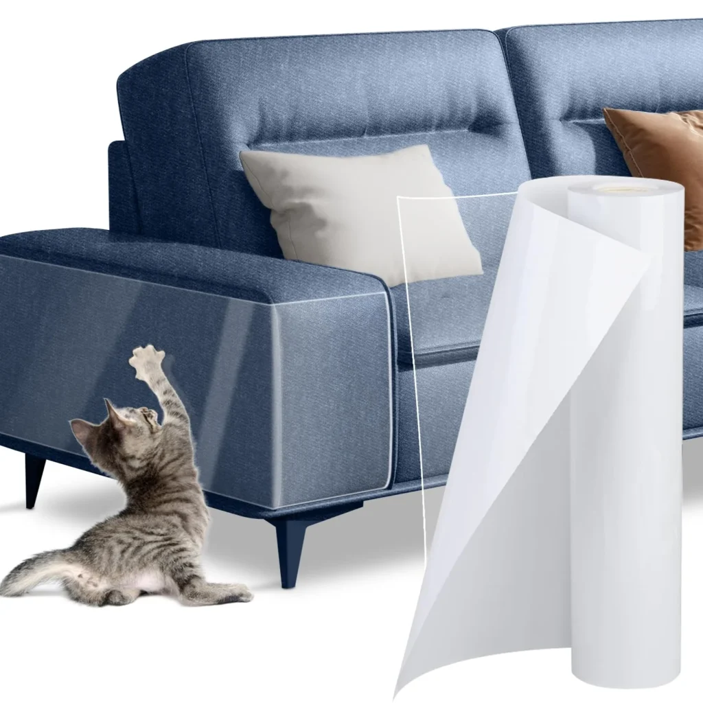 Cinta protectora de muebles contra arañazos de gatos