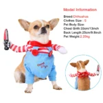 Cute Funny Dog Clothes Halloween Pet Costume For Small Big Dogs Cats Adjustable Puppy Cosplay Outfits Jumpsuit Pug Party Apparel - imagen 4